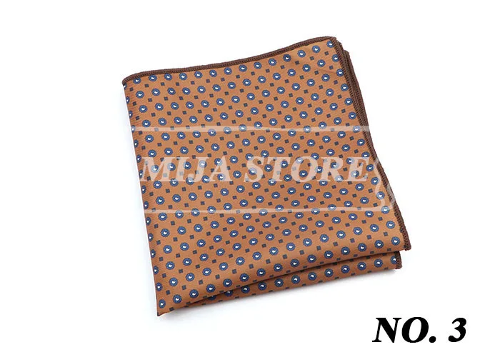 Vintage Fashion Hankerchief Scarves For Man Hankies Men's Pocket Square Handkerchiefs Printing Striped Plaid Snot Rag 26*26cm