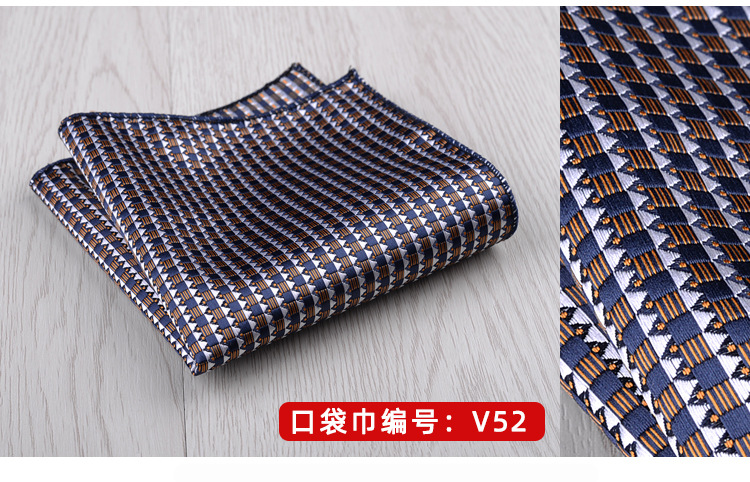 23*23CM Luxury Men's Handkerchief Polka Dot Striped Floral Hankies Polyester Hanky Business Pocket Square Chest Towel Wedding