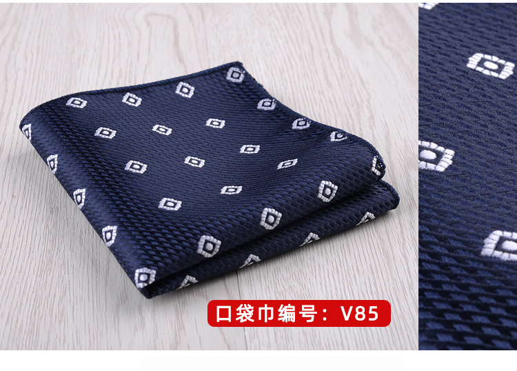 23*23CM Luxury Men's Handkerchief Polka Dot Striped Floral Hankies Polyester Hanky Business Pocket Square Chest Towel Wedding