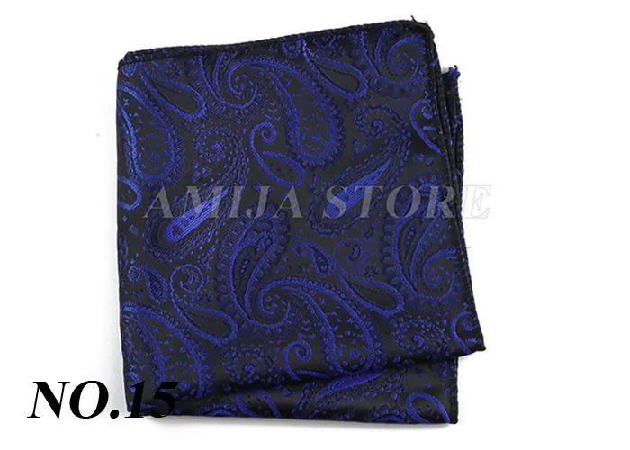 Luxury Design Floral Handkerchiefs Paisley Pattern Pocket Square Ployester Men's Handkerchief For Business Wedding Party Gifts