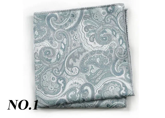 Luxury Design Floral Handkerchiefs Paisley Pattern Pocket Square Ployester Men's Handkerchief For Business Wedding Party Gifts