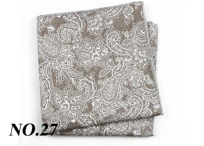 Luxury Design Floral Handkerchiefs Paisley Pattern Pocket Square Ployester Men's Handkerchief For Business Wedding Party Gifts
