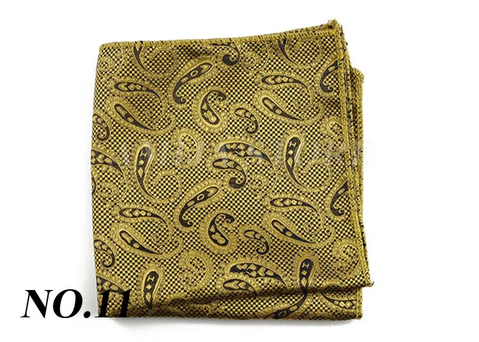 Luxury Design Floral Handkerchiefs Paisley Pattern Pocket Square Ployester Men's Handkerchief For Business Wedding Party Gifts