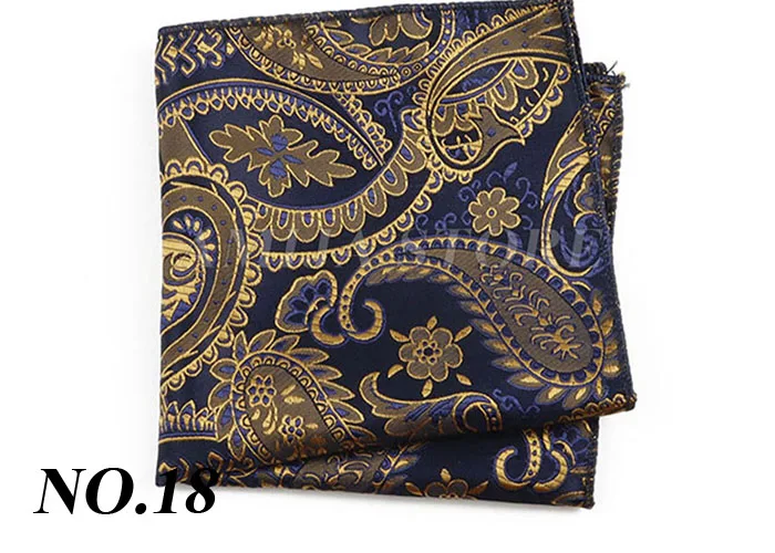 Luxury Design Floral Handkerchiefs Paisley Pattern Pocket Square Ployester Men's Handkerchief For Business Wedding Party Gifts