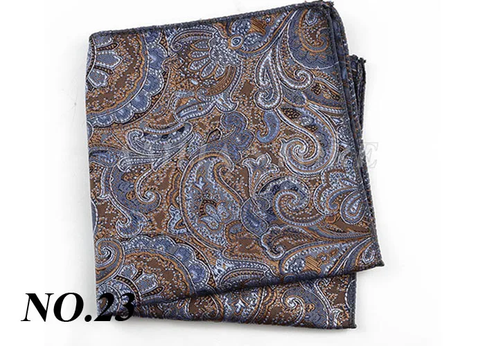 Luxury Design Floral Handkerchiefs Paisley Pattern Pocket Square Ployester Men's Handkerchief For Business Wedding Party Gifts
