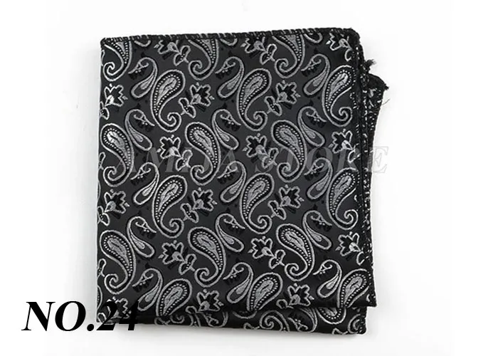 Luxury Design Floral Handkerchiefs Paisley Pattern Pocket Square Ployester Men's Handkerchief For Business Wedding Party Gifts