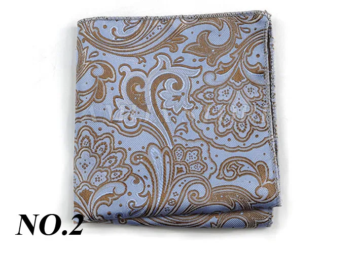 Luxury Design Floral Handkerchiefs Paisley Pattern Pocket Square Ployester Men's Handkerchief For Business Wedding Party Gifts