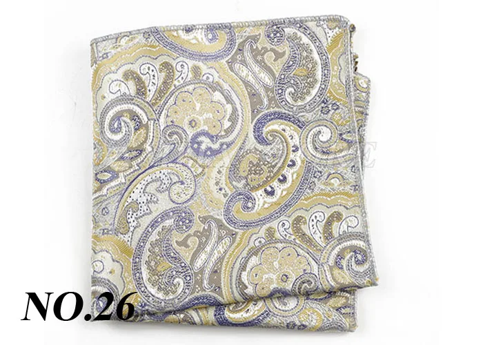 Luxury Design Floral Handkerchiefs Paisley Pattern Pocket Square Ployester Men's Handkerchief For Business Wedding Party Gifts