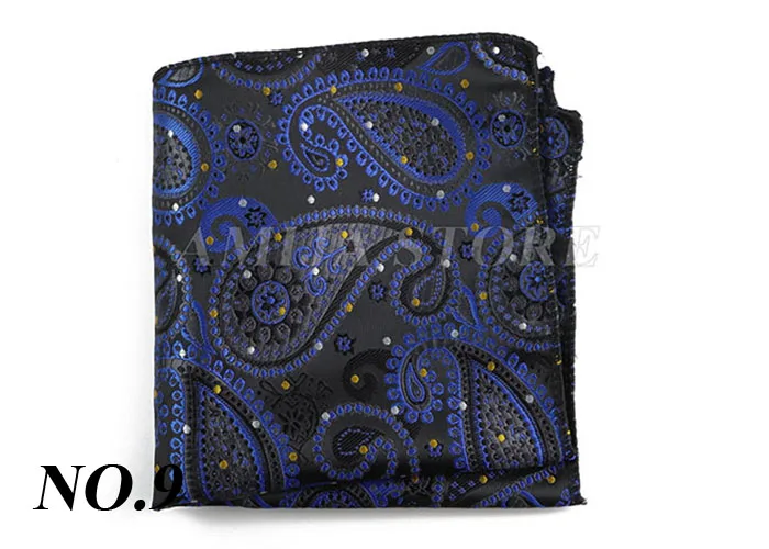 Luxury Design Floral Handkerchiefs Paisley Pattern Pocket Square Ployester Men's Handkerchief For Business Wedding Party Gifts