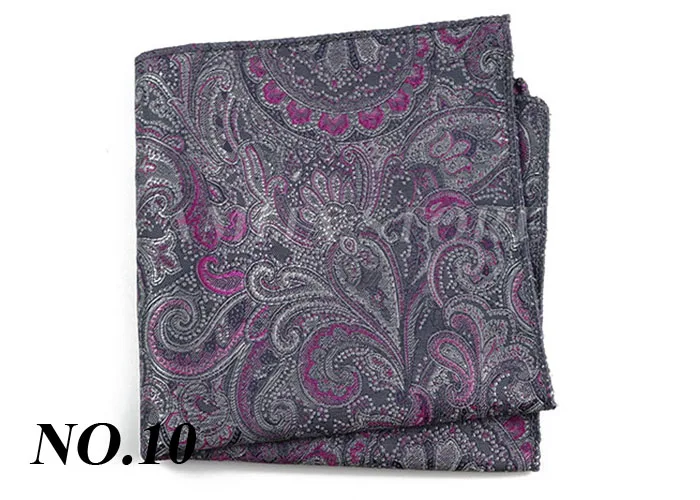Luxury Design Floral Handkerchiefs Paisley Pattern Pocket Square Ployester Men's Handkerchief For Business Wedding Party Gifts