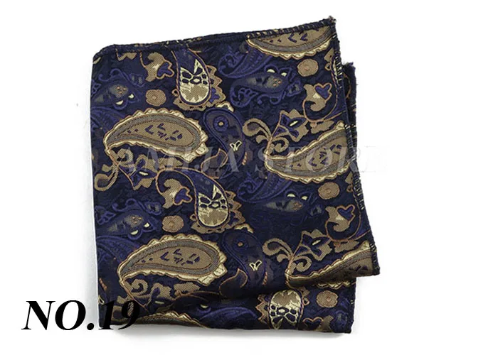 Luxury Design Floral Handkerchiefs Paisley Pattern Pocket Square Ployester Men's Handkerchief For Business Wedding Party Gifts