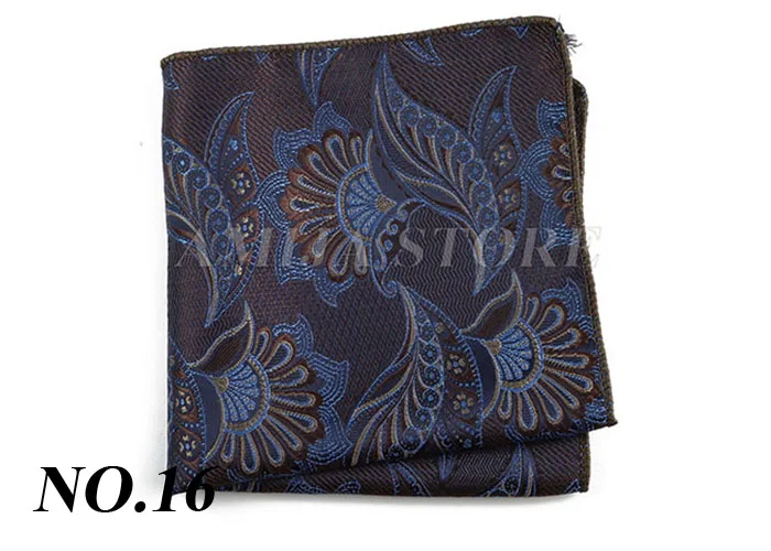Luxury Design Floral Handkerchiefs Paisley Pattern Pocket Square Ployester Men's Handkerchief For Business Wedding Party Gifts