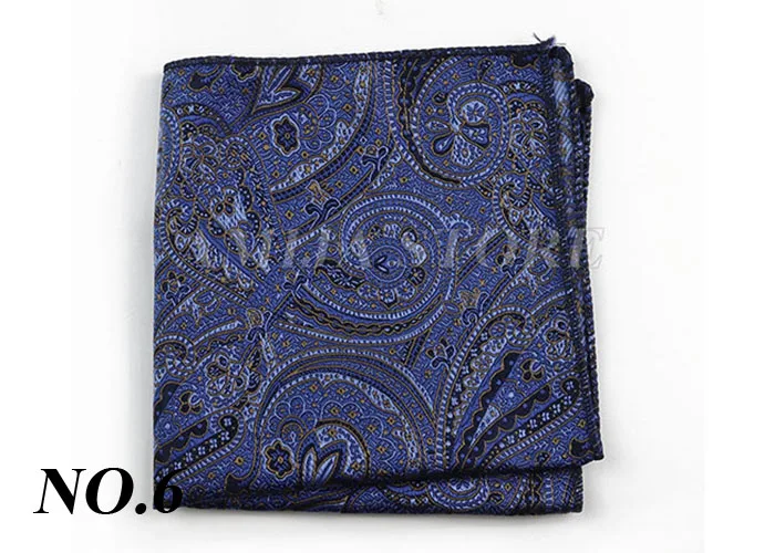 Luxury Design Floral Handkerchiefs Paisley Pattern Pocket Square Ployester Men's Handkerchief For Business Wedding Party Gifts