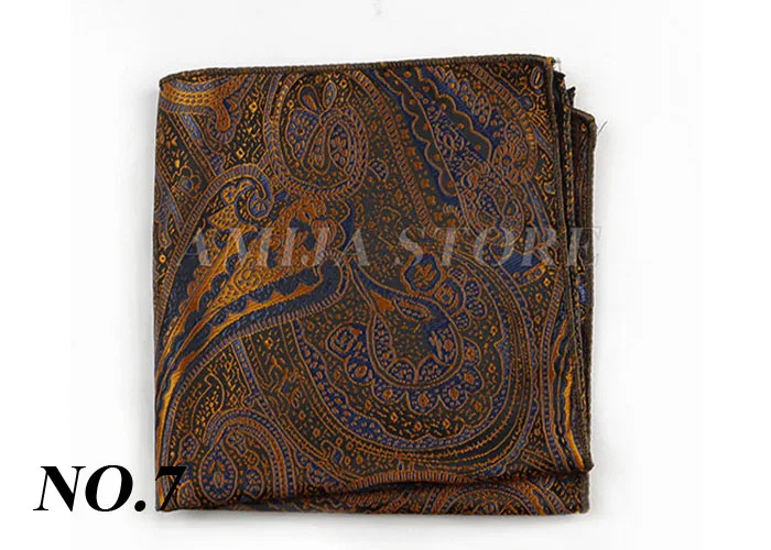 Luxury Design Floral Handkerchiefs Paisley Pattern Pocket Square Ployester Men's Handkerchief For Business Wedding Party Gifts