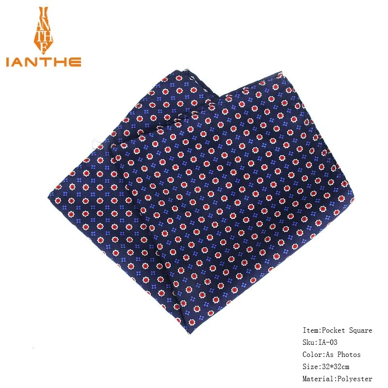 New Fashion Men Handkerchief Pocket Square Popular 32 X 32CM Large Man Paisley Dot Chest Hankies For Wedding Men's Suits Hanky