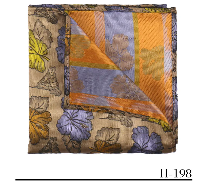Elegant Men Pocket Square Luxury Paisley Stripe Floral Multiple Colors Available Banquet Business Formal Party Accessories
