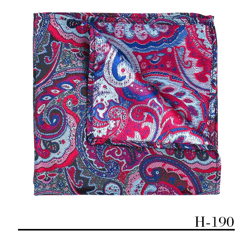 Elegant Men Pocket Square Luxury Paisley Stripe Floral Multiple Colors Available Banquet Business Formal Party Accessories