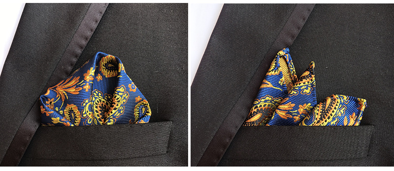 Mens Hanky Pocket Squared Handkerchief Hankerchief Flower Paisley Floral Wedding Party Gift Accessory