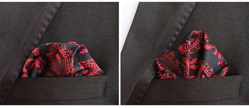 Mens Hanky Pocket Squared Handkerchief Hankerchief Flower Paisley Floral Wedding Party Gift Accessory