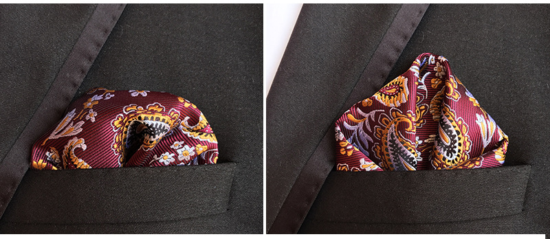 Mens Hanky Pocket Squared Handkerchief Hankerchief Flower Paisley Floral Wedding Party Gift Accessory