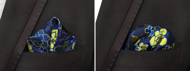 Mens Hanky Pocket Squared Handkerchief Hankerchief Flower Paisley Floral Wedding Party Gift Accessory
