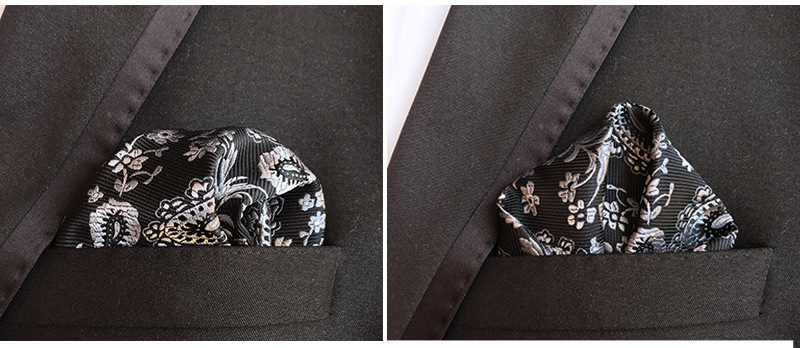 Mens Hanky Pocket Squared Handkerchief Hankerchief Flower Paisley Floral Wedding Party Gift Accessory