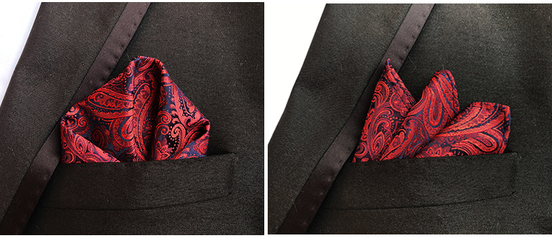 Mens Hanky Pocket Squared Handkerchief Hankerchief Flower Paisley Floral Wedding Party Gift Accessory