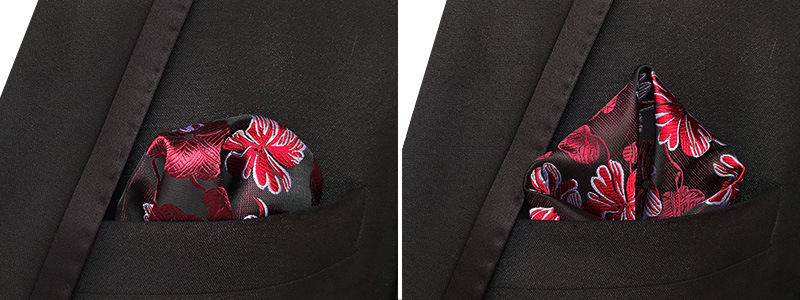 Mens Hanky Pocket Squared Handkerchief Hankerchief Flower Paisley Floral Wedding Party Gift Accessory