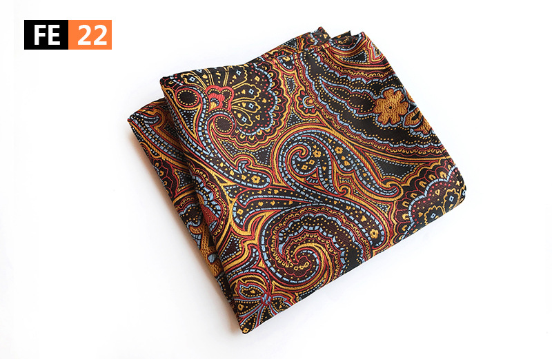 Mens Hanky Pocket Squared Handkerchief Hankerchief Flower Paisley Floral Wedding Party Gift Accessory