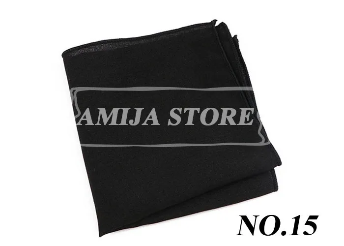 27Colors Solid Cotton Handkerchief For Man Shirt Accessories Orange Coral Wedding Party Daily Suit Pocket Square Chest Towel Gif