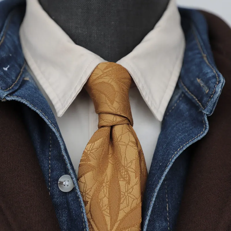 23CM Polyester Solid Color Brown Pocket Square Mens Vintage Floral Pattern White Handkerchif Tuxedo Suit Accessories Towel Hanky