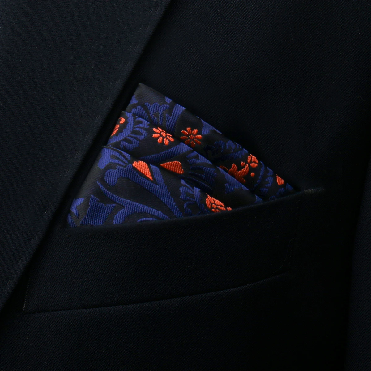 Brand Kerchief Man Dark Blue Striped April Fool's Day Fit Formal Party Pocket Square Handkerchiefs Suit Accessories Men Necktie