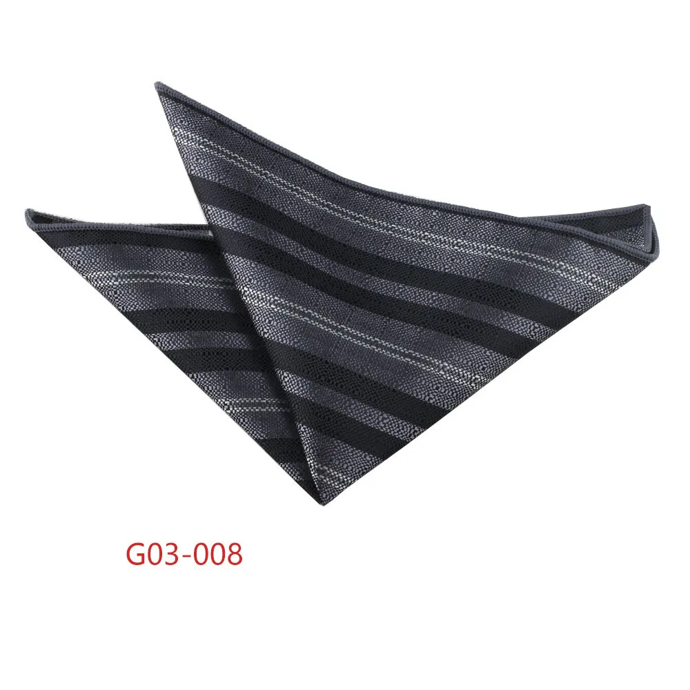 Trendy Brown Pocket Square Men Fashion Navy Flower Striped Handkerchief Small Scarf Wedding Party Suit Accessories Elegant Hanky