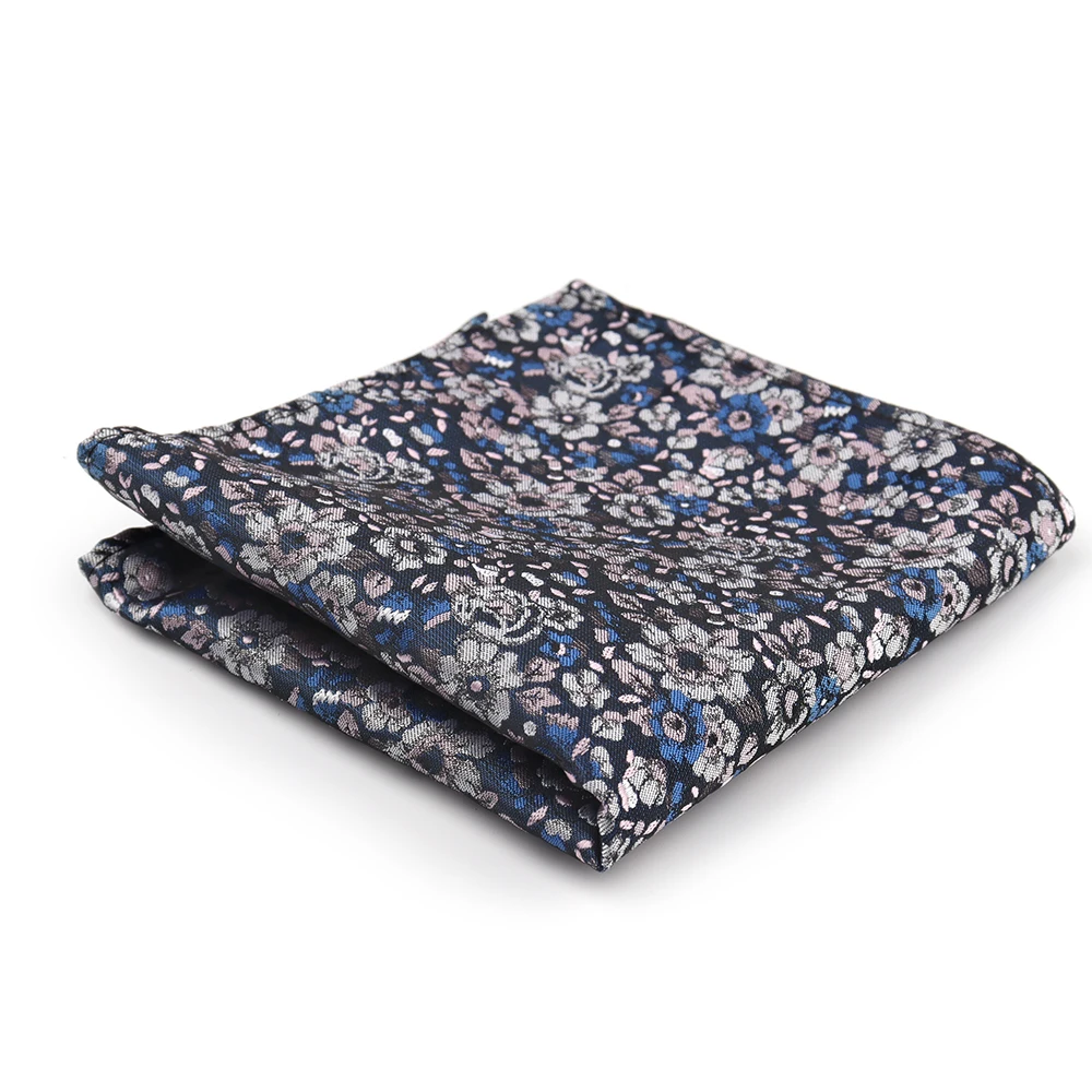 Men Handkerchief Pocket Square Silk Hanky Flower Paisley Wedding Party Floral Pocket Square Men Banquet Accessories Gift Hanky