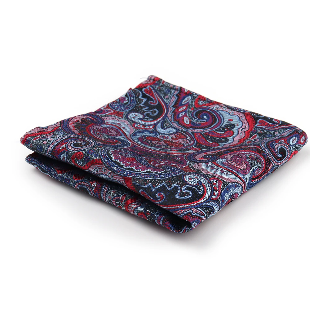 Men Handkerchief Pocket Square Silk Hanky Flower Paisley Wedding Party Floral Pocket Square Men Banquet Accessories Gift Hanky