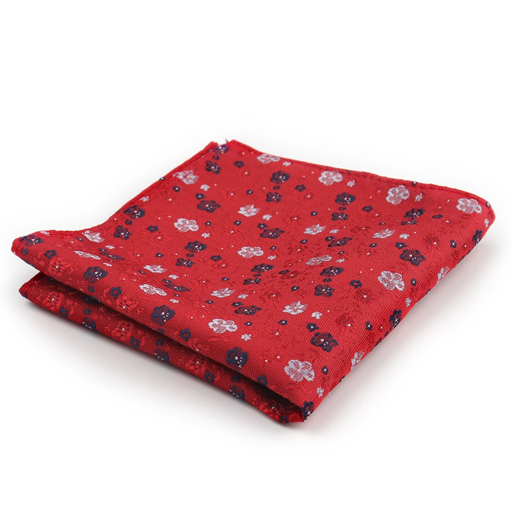 Men Handkerchief Pocket Square Silk Hanky Flower Paisley Wedding Party Floral Pocket Square Men Banquet Accessories Gift Hanky