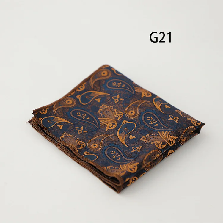24cm Cartoon Animal Pocket Square Business Formal Men's Suit Handkerchief Floral Chest Towel Wedding Party Tuxedo Cravat Hanky