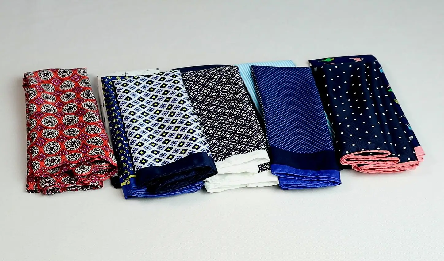 Wholesale 15 Piecess Men's Pocket Squares 12.5In Large Silky Floral Pocket Square For Men Women Handkerchiefs Set Assorted