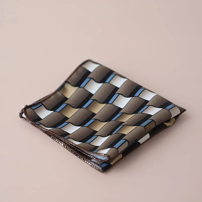 Fashion Suits Pocket Square For Men Business Chest Towel Hanky Gentlemen Plaid Hankies Classic Suit Napkin Mens Handkerchief
