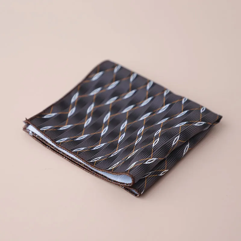 Fashion Suits Pocket Square For Men Business Chest Towel Hanky Gentlemen Plaid Hankies Classic Suit Napkin Mens Handkerchief