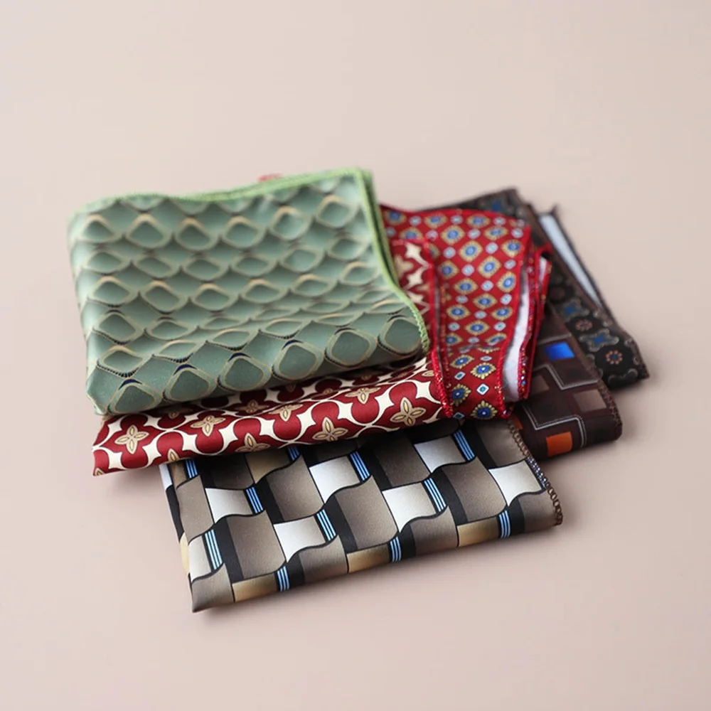 Fashion Suits Pocket Square For Men Business Chest Towel Hanky Gentlemen Plaid Hankies Classic Suit Napkin Mens Handkerchief