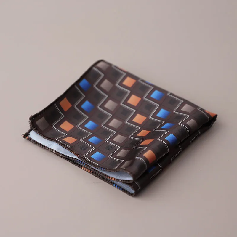 Fashion Suits Pocket Square For Men Business Chest Towel Hanky Gentlemen Plaid Hankies Classic Suit Napkin Mens Handkerchief