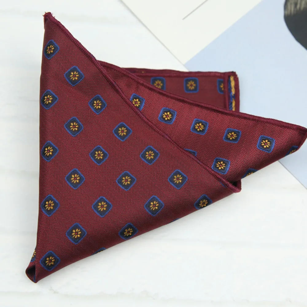 23cm Pocket Square Suit Dress Chest Scarf Men's Business Formal British Korean Style Light Gold Brown Color Handkerchief Hanky