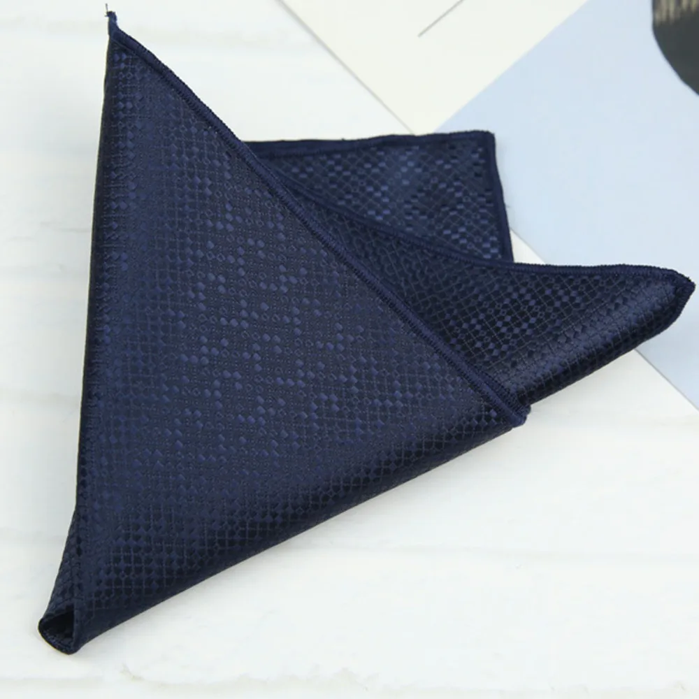23cm Pocket Square Suit Dress Chest Scarf Men's Business Formal British Korean Style Light Gold Brown Color Handkerchief Hanky