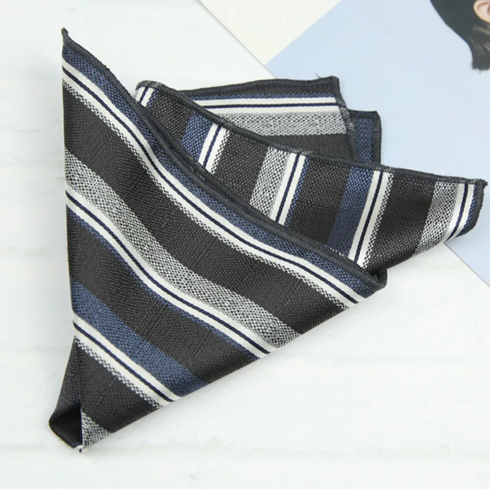 23cm Pocket Square Suit Dress Chest Scarf Men's Business Formal British Korean Style Light Gold Brown Color Handkerchief Hanky