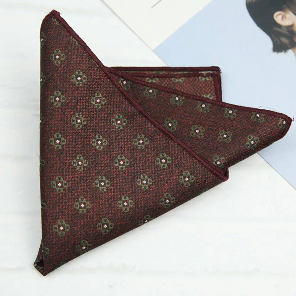 23cm Pocket Square Suit Dress Chest Scarf Men's Business Formal British Korean Style Light Gold Brown Color Handkerchief Hanky