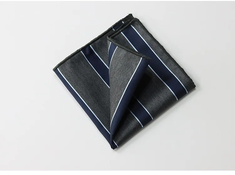 Brown Color Pocket Square For Men Adult Striped Paisley Floral Handkerchief Formal Dress Suit Accessory Navy Solid Hanky Cravat