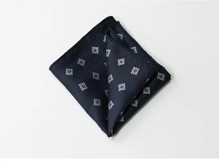 Brown Color Pocket Square For Men Adult Striped Paisley Floral Handkerchief Formal Dress Suit Accessory Navy Solid Hanky Cravat