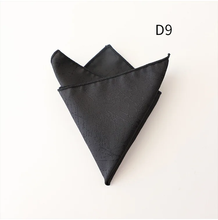 23cm New Luxury Spring Men's Pocket Square Paisley Graffiti Brown Color Handkerchief Tuxedo Suit Accessories Square Scarf Cravat