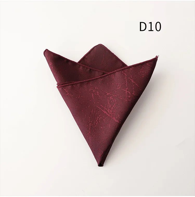 23cm New Luxury Spring Men's Pocket Square Paisley Graffiti Brown Color Handkerchief Tuxedo Suit Accessories Square Scarf Cravat